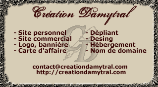 Bienvenue chez Cr�ation Damytral